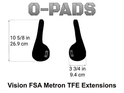 Vision Tech FSA Metron TFE Extension Armrest Pads & Official Velcro® Aerobars • $25