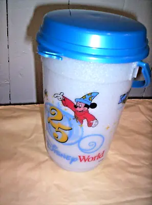 1996 Walt Disney World Mickey Popcorn Bucket Magic Kingdom 25th Anniversary   • $15