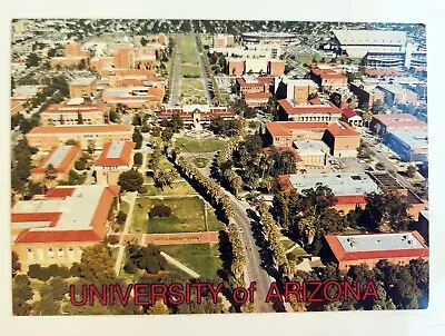 Tucson AZ-Arizona Aerial Of University Of Arizona Vintage Postcard Unposted • $4