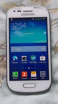 Samsung Galaxy S III Mini GT-I8200N - 8GB - Marble White (Unlocked) Smartphone • £15