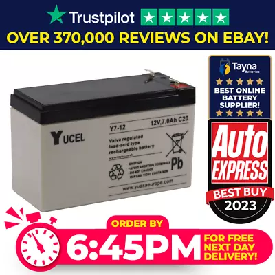 Yuasa Yucel Y7-12 VRLA/AGM Battery • £22.21