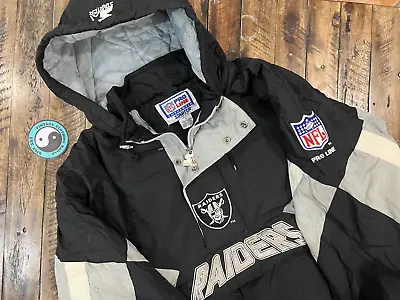 Vintage 90s Oakland Raiders Starter Jacket • $150