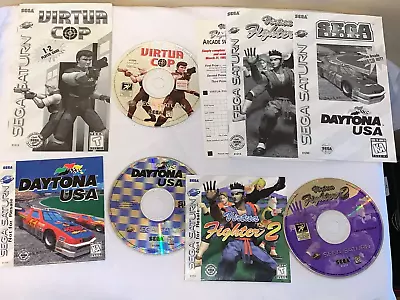 Sega Saturn Not For Resale Game With Virtual Fighter 2 Virtua Cop & Daytona Usa • $69.99