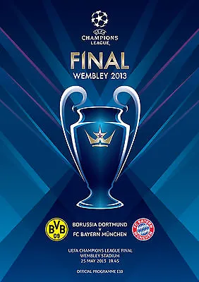 UEFA CHAMPIONS LEAGUE FINAL PROGRAMME 2013 Bayern Munich V Borussia Dortmund  • £7.99