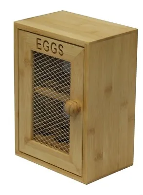 £12.20 • Buy Wooden 2 Tier Chicken Egg Storage Organizer Kitchen Cupboard Stand Rack 12 Eggs 