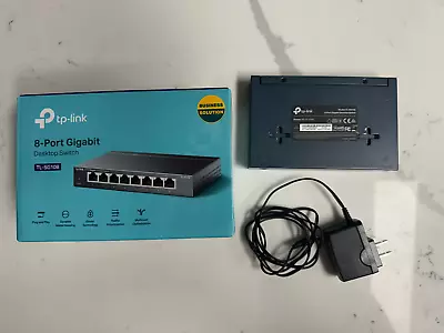 TP-Link TL-SG108 8 Port Gigabit Unmanaged Ethernet Network Switch • $10.95