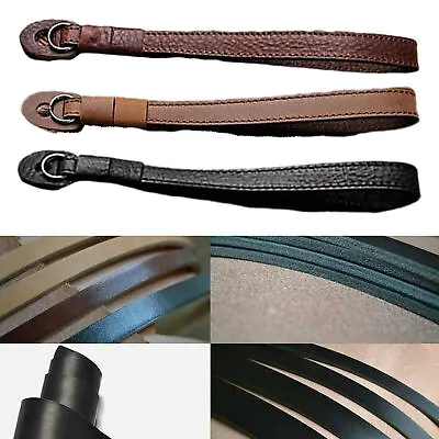 Handmade 20cm Real Leather Wrist Camera Strap For Vintage Film EVIL Camera • $11.20