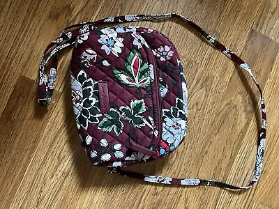 Vera Bradley  Crossbody Bag Maroon Floral Shower Caddy • $12.99