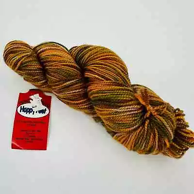 Plymouth Yarn Happy Feet Superwash Merino Wool Nylon Sock Yarn #22 Gold Brown  • $11.36