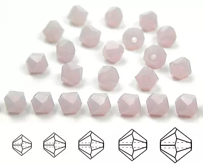 Czech Bicone Crystal Beads Lila Opal Milky Lt Purple Rondelle Diamond • $2.69