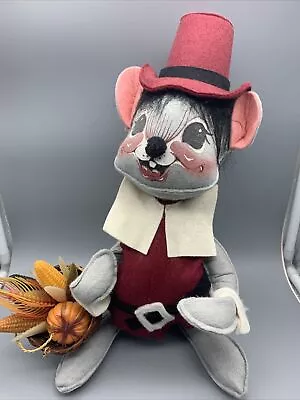 1981 Annalee 14  Pilgrim Mouse & Basket • $27