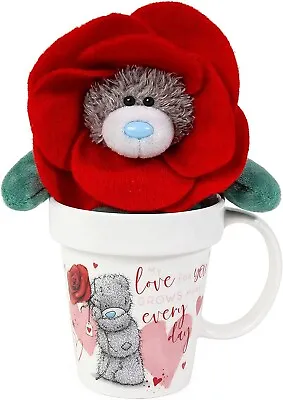 Me To You Plant Pot Style Mug And Flower Plush Gift Set • £14.99