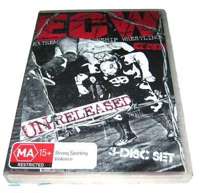WWE: ECW Unreleased - 3 Disc Set - VGC - DVD - R4 • $6.40