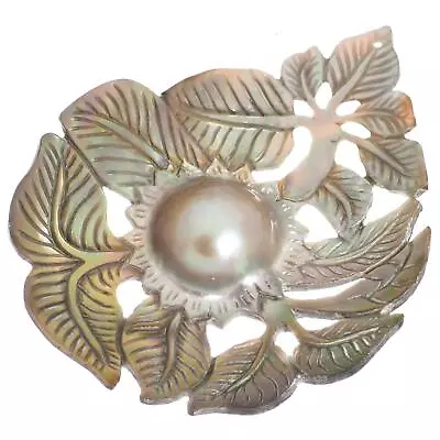 Mabe Blister Pearl In Shell Hand Carving Drilled Bead Cabochon Pearl 2 7/8  • $19.95