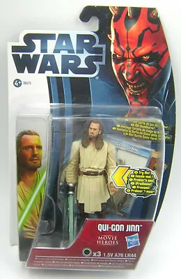 Star Wars Movie Heroes MH18 Qui-Gon Jinn ( Light Up Lightsaber ) • $49.95