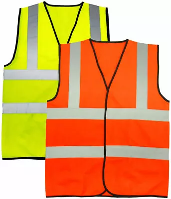 Hi Vis Bodywarmer Work Gilet Workwear Vest Security Top • £3.95