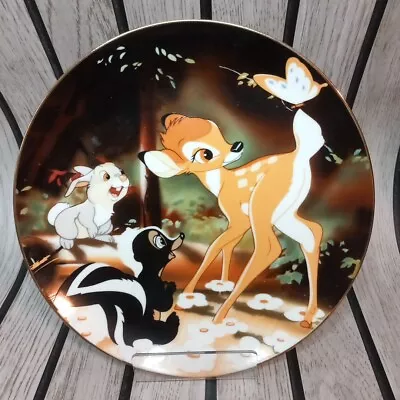 Vintage Disney Cartoon Classics Collectible Plate By Kenleys - Bambi (1942)  VGC • £9.99