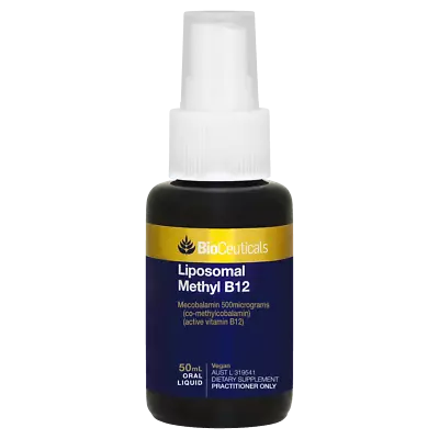 BioCeuticals Liposomal Methyl B12 50mL Oral Spray Activated Vitamin B12 Vegan • $43.59