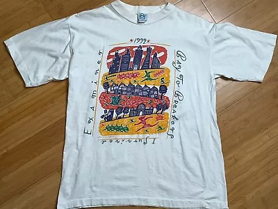 Vintage Men’s Medium 1992 Bay To Breakers Run Examiner Marathon Running T Shirt • $10