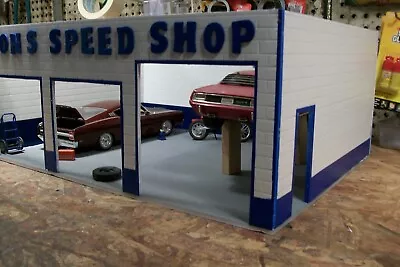 1:18 Scale  Speed Shop Diorama. Must Be Assembled. Hand Made Cbcustomtoys • $112.99