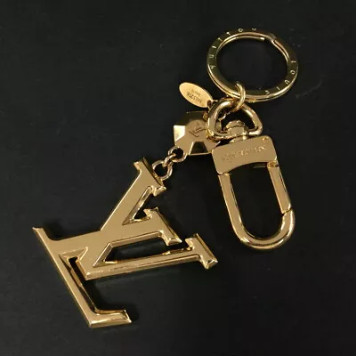 Louis Vuitton Porte Cles LV FacettesGold Tone  Key Ring Charm/4X1191 • £0.79