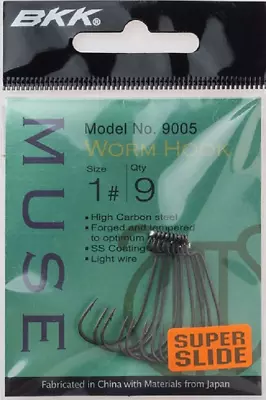 BKK Muse Finesse Worm Hooks - Choose Sizes • $9.99