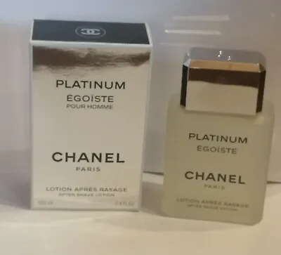 Chanel Platinum Selfish For Men After Shave Lotion 100ml NEW • £110.50