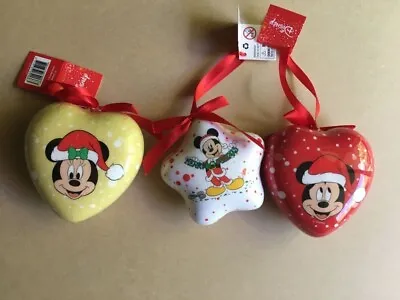 ~ Disney ~ Mickey Mouse Ornament Bundle Of 3 ~ Christmas Decoration ~ • $27.99