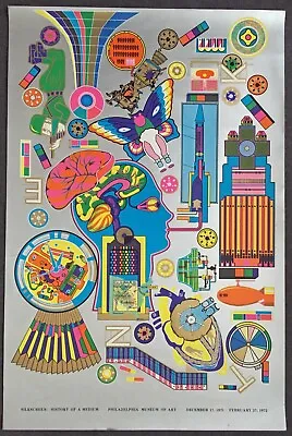 1971 Eduardo Paolozzi Philadelphia Museum Of Art Poster Silkscreen Pop Art • $119.99