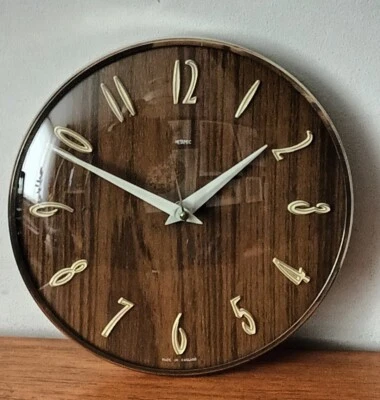 £30 • Buy Vintage Mid Century Modern Metamec Electric Wall Clock 1960s 
