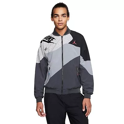 Nike Air Jordan Retro 4 Windbreaker Jacket Cement Grey Black SIZE S [CQ8307-070] • $239.35