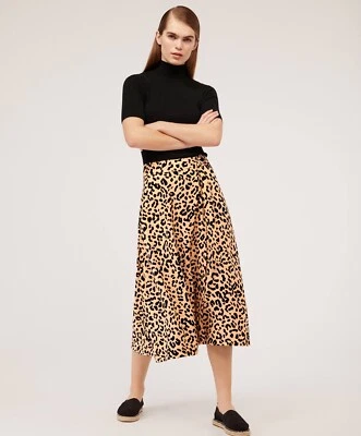 $15 • Buy Oysho Animal Print Wrap Midi Skirt | Size M, Size 8 To 10