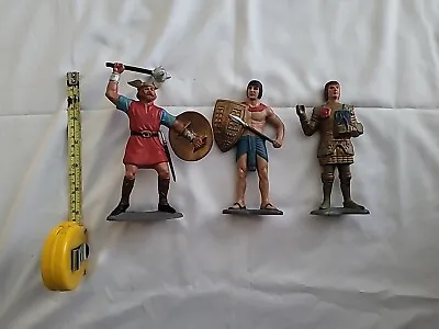 3 Marx Plastic 6  Figures  Viking Knight Egyptian Warrior • $60