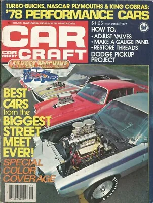 Car Craft 1977 Oct - Longenecker Capri V8 Monza Lt-1 • $14.95