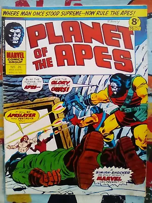 Planet Of The Apes #26 - Marvel UK - 1975 - VG CONDITION - FIRST PRINTING • £4.99
