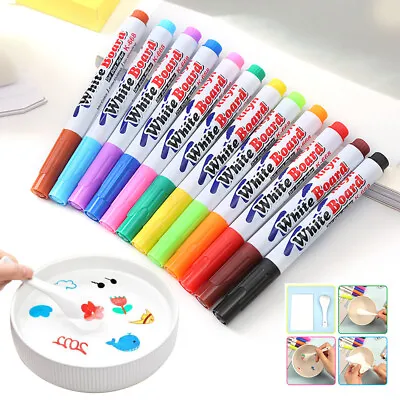 12 Colors Magical Water Painting Pen Magic Doodle Drawing Pens Multicolor Gifts • $8.54