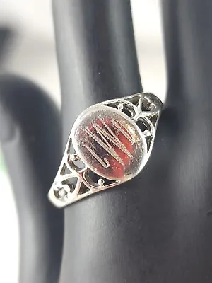 Vintage Sterling Silver LWD Monogramed Ring Size 10.75 - 2.2 Grams • $30