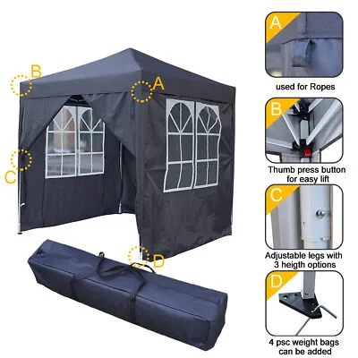 2x2m Pop Up Gazebo Garden Marquee Outdoor Wedding Party Tent Canopy • £6.99