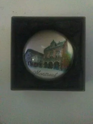 Vintage Verdici Design Glass Paperweight Montreal Canada NIB • $11.99