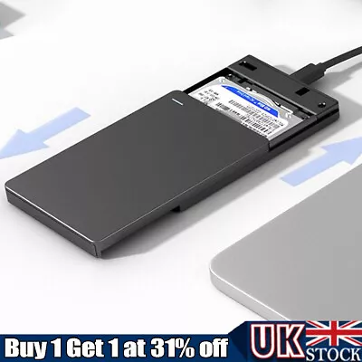 USB 3.0 SATA External Hard Drive Case 2.5 Inch Enclosure Caddy SATA HDD/SSD • £4.36