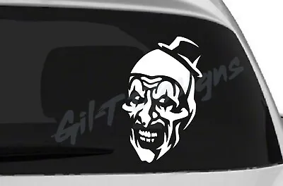 Terrifier Art The Clown Vinyl Decal Sticker Horror Scary Killer Size List #1 • $5.77