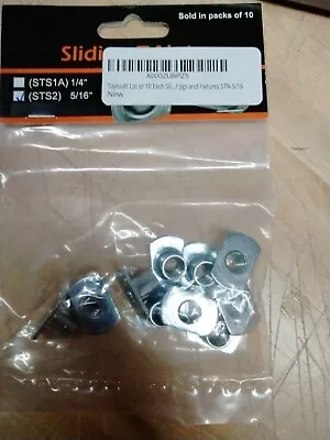 Lot Of 10 Each Sliding Tee T Nuts 5/16  X 18 TPI • $12