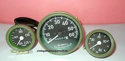 Willys Jeep Speedometer Temperature Gauge Oil Pressure Gauge Set Military Trucks • $34.20