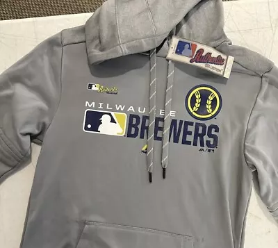 Milwaukee Brewers Mlb Authentic Collection Opening Day Hoodie (S) NWT $80 Tag • $15