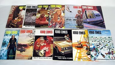 12 Vintage 1972 FORD TIMES Magazines - Car Dealer Imprints - Automobile Info • $15