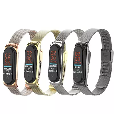 Stainless Steel Wrist Bracelet Watch Band Strap Replaced For Xiaomi Mi Band 4 • $7.88