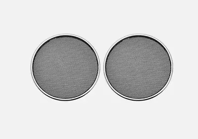 2pcs 3.5  Speaker Grill Mesh Decorative Circle Woofer Guard Protector Silver • $13.99