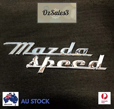 MAZDA Logo (Metal) Mazdaspeed Emblem Chrome RetroRX3 RX4 RX7 MX5 MAZDA 236 JDM • $19.99