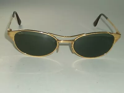 $255.99 • Buy VINTAGE B&L RAY BAN W1394 GEP SLEEK OVAL CRYSTAL G15 UV SIGNET SUNGLASSES W/CASE