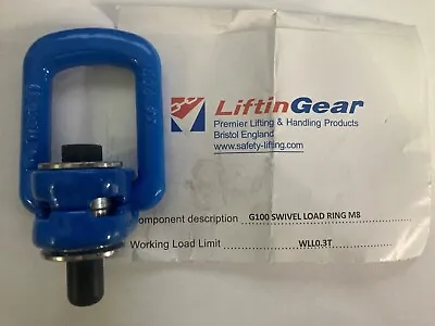 Liftin Gear Grade 100 Swivel Lifting Load Ring M8 • £28